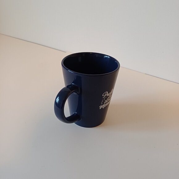 Dark blue Motivational Mug with English French Graphics - Picture 4 of 7